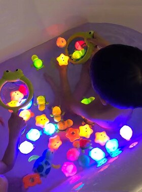 2023 Baby Bath Toys Bathtub LED Light Up Toys Colorful Chang