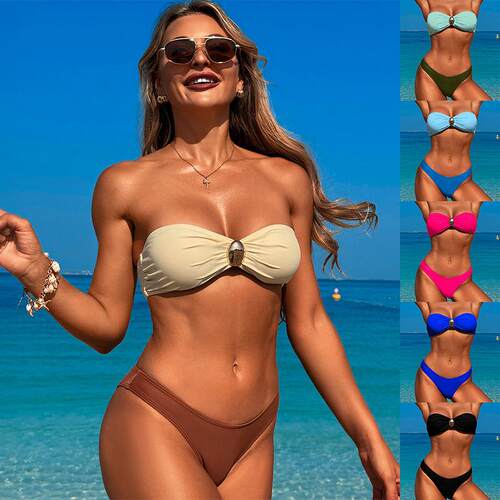 2026 new swimsuit bikini three piece set泳装比基尼三件套