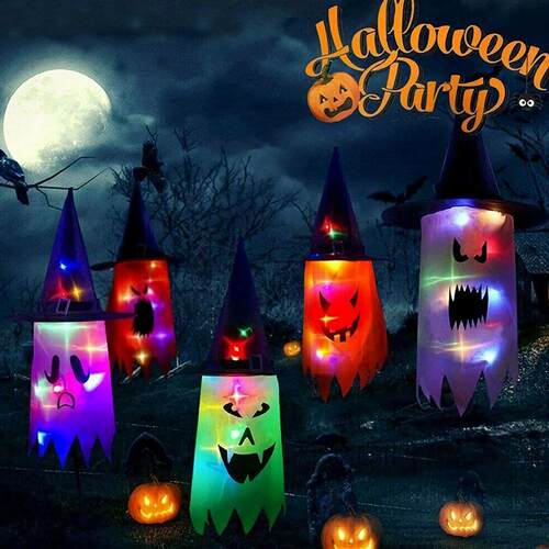 LED Halloween Decoration Flashing Light Gypsophila Ghost Fes