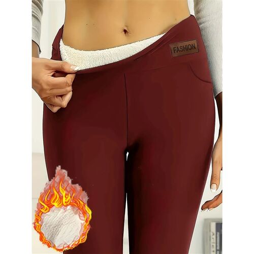 Autumn and winter casual tight fitting with fleece leggings,