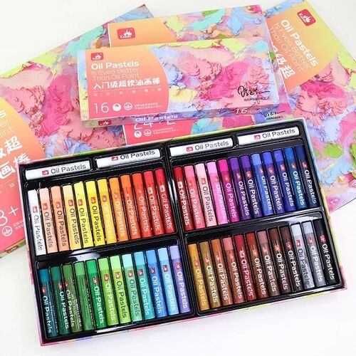 Super Soft Oil Pastels 16/24/36/48 Vibrant Colors Set Great