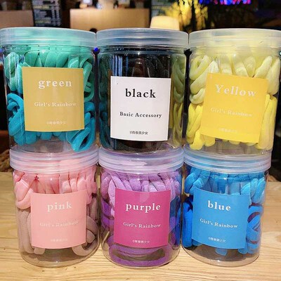 20 black small rubber bands high-grade hair rope womens hai