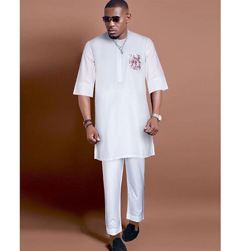 H&D New African Clothes for Men Tradition Clothing Embroider