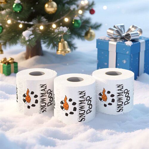 Christmas Toilet Roll Paper Happy 2026 New Year Christmas Su