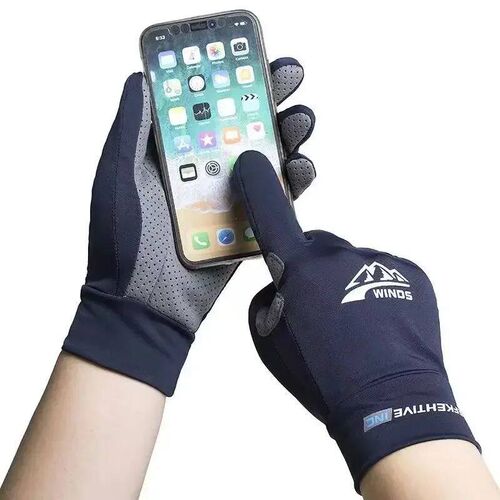 New Fashion Ice Silk Gloves Mens Summer Thin Outdoor Riding