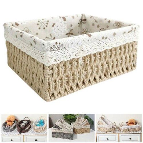 Rattan Storage Basket Decorative Baskets Household Items