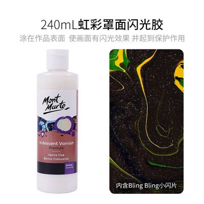 pouring medium silicone oil gold iridesent bear paint 流体画