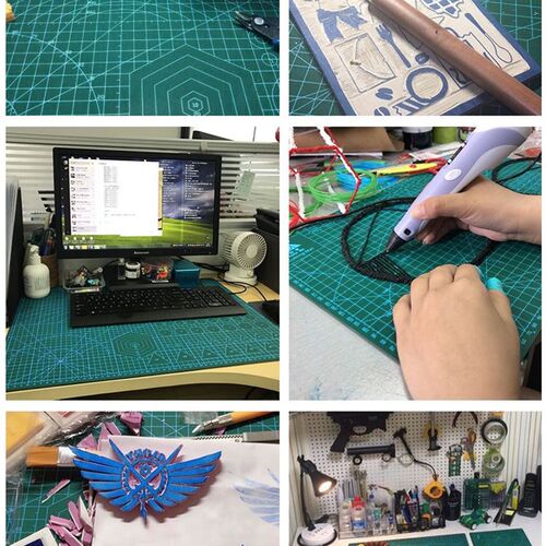 Large Leather PP Craft Board Cutting Mat Pad Office