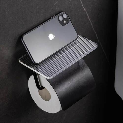 Metal Bathroom Accessories Toilet Paper Holder Organizer Wal