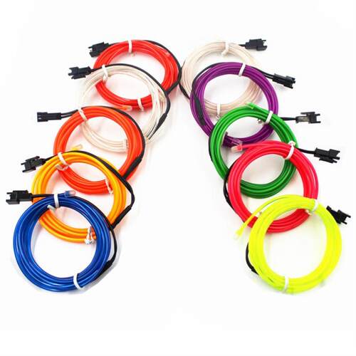 2M Neon EL wire Light Dance Party Decor Light Neon LED