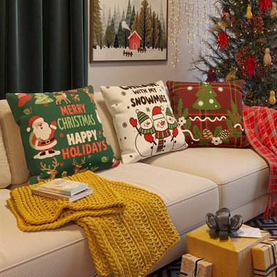 Nordic Christmas Pillow Cover Fashionable Cushion Sofa Decor