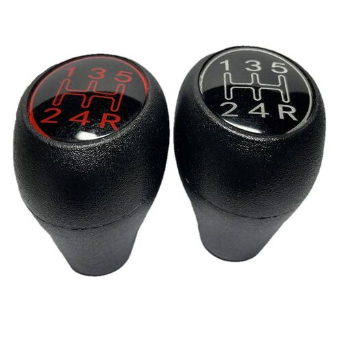 Black & Silver / Red / Green / Yellow 5 Speed Gear Shift Kno