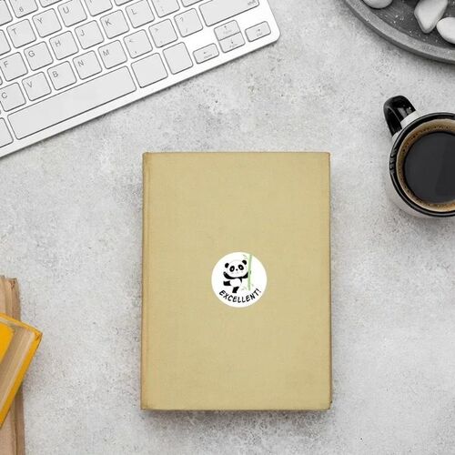 500Pcs 2.5cm Cute Animal Panda Label Stickers Roll for Envel