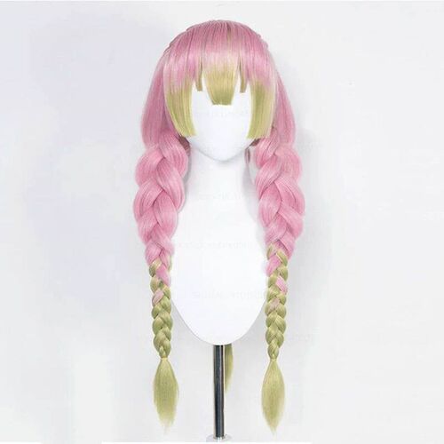 Mitsuri Kanroji Cosplay Wig Demon Slayer Kimetsu no Yaiba Lo