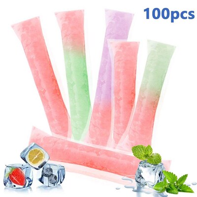 Disposable Ice Popsicle Bag Ice Pop Mold Bags Ice Cream Stic
