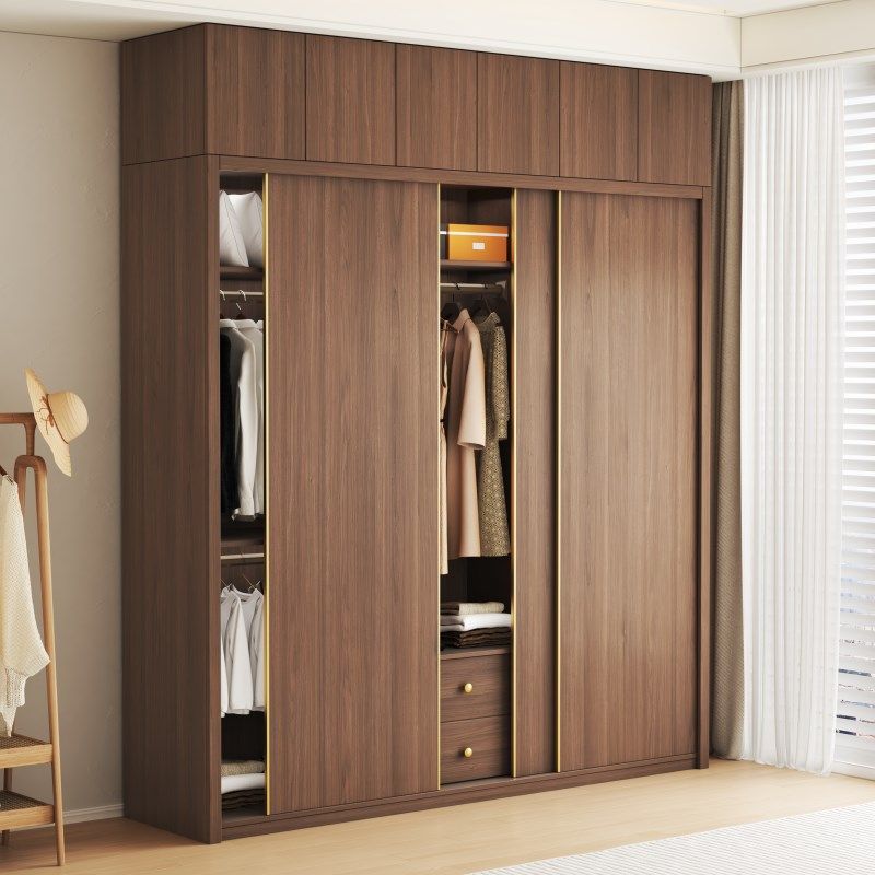 【马内亚】纯实木推拉门大衣柜北美ENF级全橡木移门衣橱儿童柜子,住宅家具,独立衣柜,淘宝优惠券,粉丝福利购,淘宝优惠卷