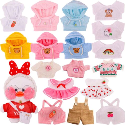 Clothes For Duck 30 cm lalafanfan Yellow Duck Kawaii Plush T