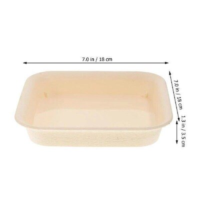 2 Pcs Garden Trays for Plants Pots Indoor Square Planter