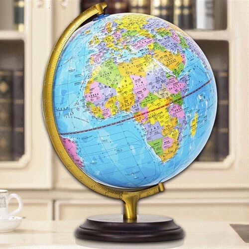 New LED World Map World Globe Rotating Swivel Map of Earth
