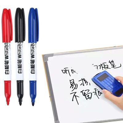 10PCSColorful Marker Whiteboard Pen Black White Markers Scho