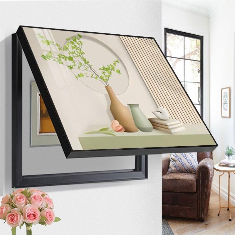 新款免打孔电表箱装饰画遮挡宾馆公寓商铺配电箱电闸盒空开关挂画,家居饰品,现代装饰画,淘宝优惠券,粉丝福利购,淘宝优惠卷