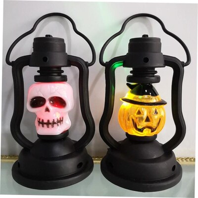 Horror Halloween Lights Scary Pumpkin Skeleton Colorful