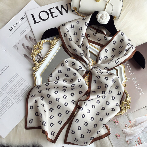 2021 spring Korean version of all-match women scarf silk han
