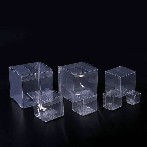 20/50pcs Multi Size Square Clear Pvc Packing Box Plastic Gif