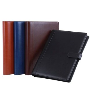 PU leather folder Padfolio multifunction organizer planner n