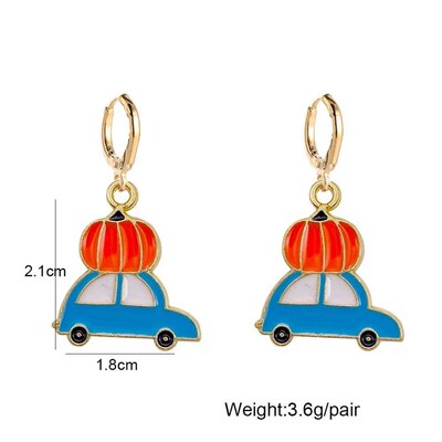 Thanksgiving Earrings Turkey Pumpkin Maple Leaf Sunflower Da