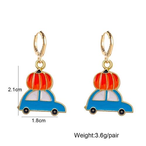 Thanksgiving Earrings Turkey Pumpkin Maple Leaf Sunflower Da
