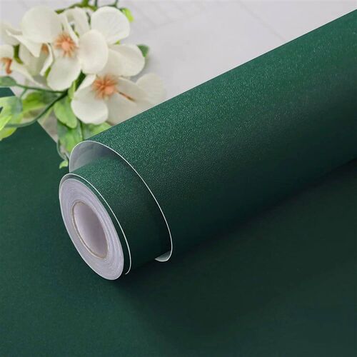 55cm Wide Dark Green Matte Contact Paper, Home Decoration, S