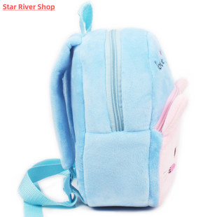 Fashion Cartoon Kids Bac Plush Bags School Children Print