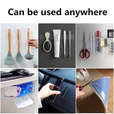 Double Sided Tape Transparent Nano Tracsless ers Reusable Wa