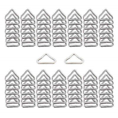 100Pcs 3.8cm Metal Triangular Rings Buckles for Trampoline