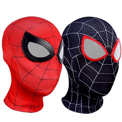 Spiderman Mask Superhero Miles Morales Peter Parker