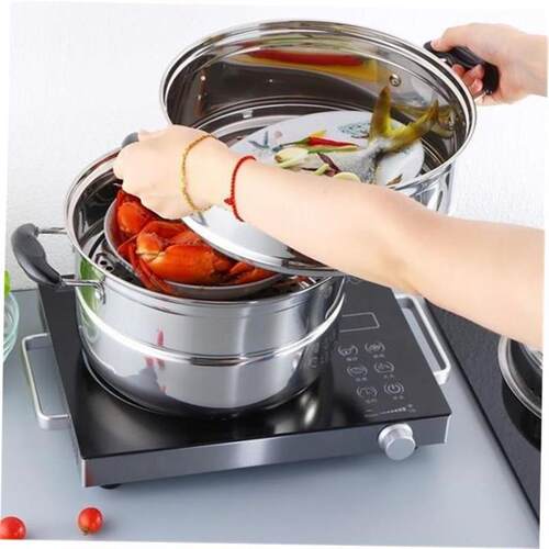 d steamer 3-storey steam cooker pot gas double-layer Steamer