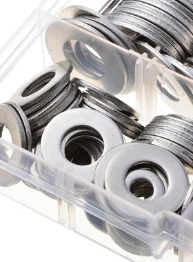 270Pcs M4-M12 Stainless Steel Washers Metric Flat Gasket Kit