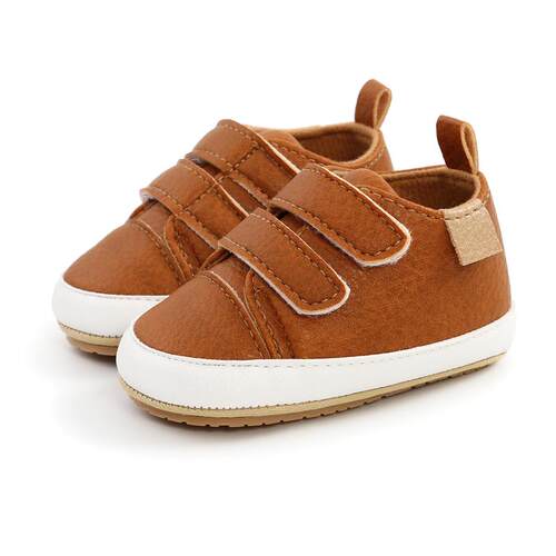 2021 Baby Shoes Newborn Infant Boy Girl Classical PU Soft An