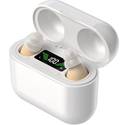 Premium In-Ear Hearing Aid-Rechargeable&Invisible for Adults