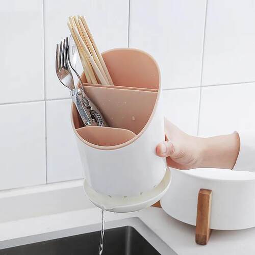 Kitchen Chopstick Holder Drainage Cutlery Storage Box Spoon