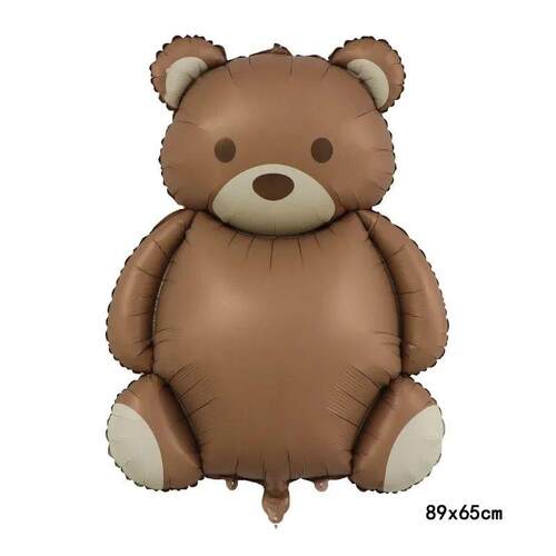 1pcs Cute Matte Balloon Rainbow Police Car Airplane Bear Bir