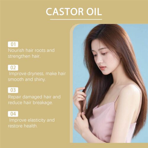 HOEGOA Castor Hair Oil Essence Nourishes the Scalp, Improves