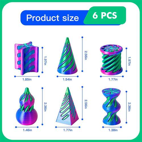 Impossible Cone 3D Printed Pack Spiral Cone Fidget Toys