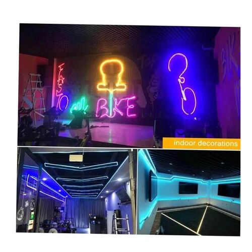 Neon LED Light Strip Flexible Silicone Set 5M 600 Lights Emb