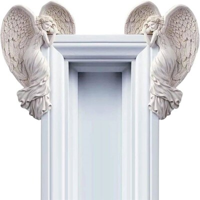 Angel Wings Home Gift Resin Craft Door Frame Ornament Indoor