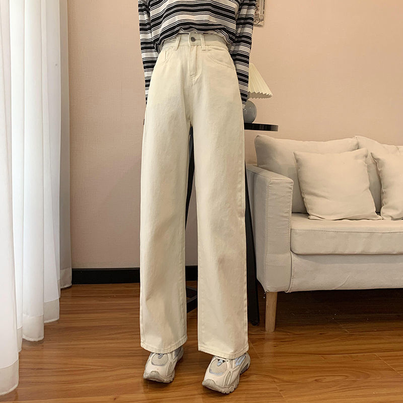 Straight Leg Jeans For Women High Waist Stretch Denim Trouse图片