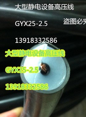 100/1KV高压线粗18mm大型环保设备静电高压线GYX18-,导线