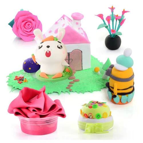 12/24/36 Colors Air Dry Fluffy Slime Modeling Clay Set Box C