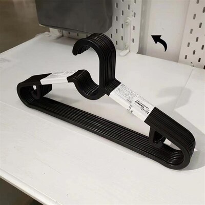 ikea hanger no trace hanger wardrobe black white clothes